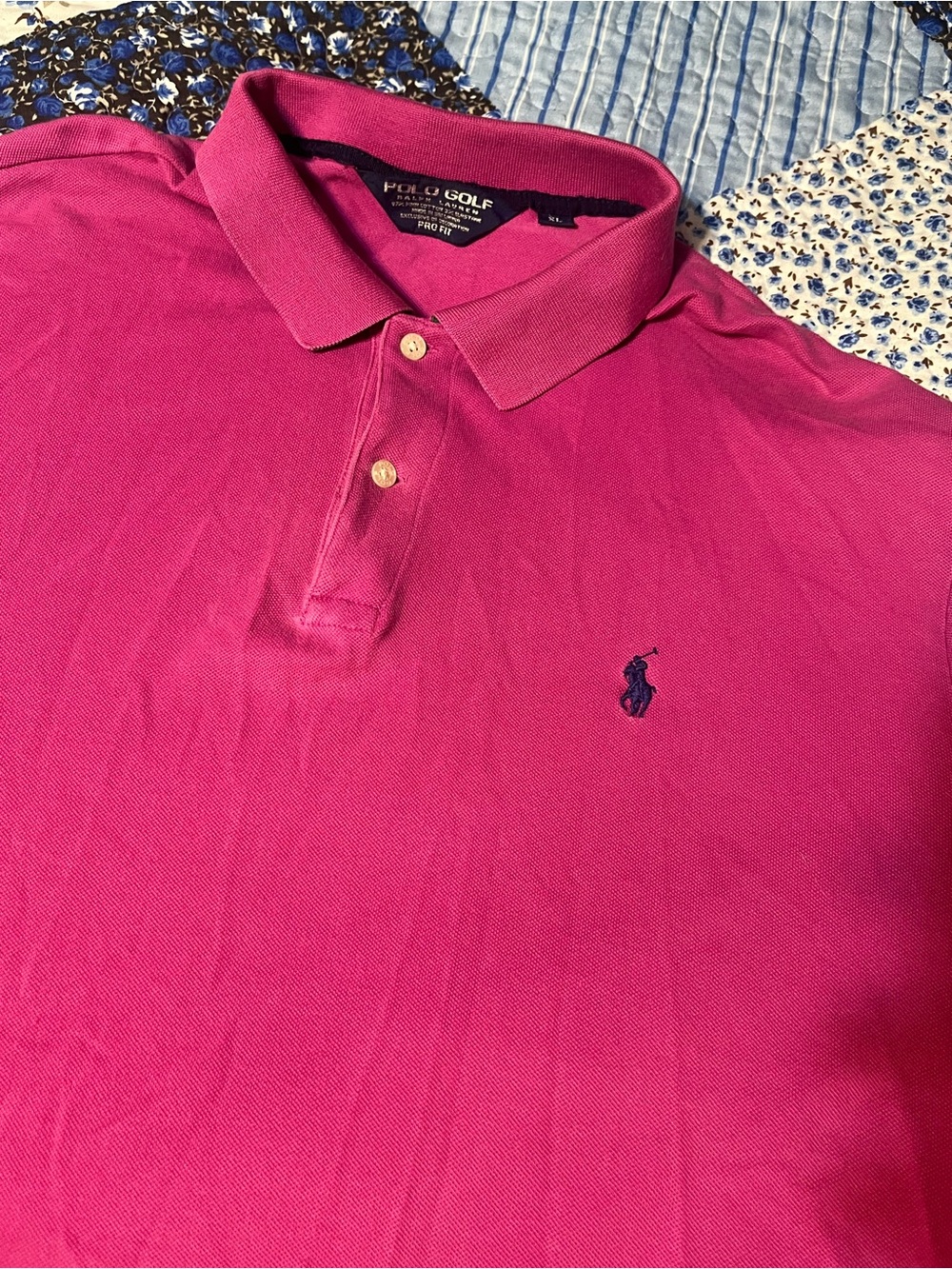 Polo Golf Ralph Lauren Mens XL Pink Pro Fit Polo